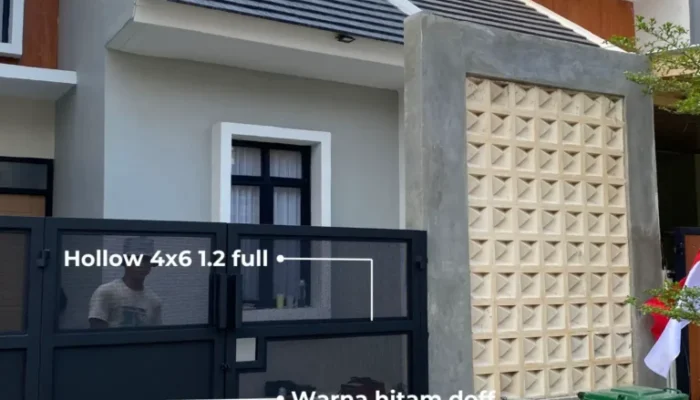 Desain Tralis Pagar Perforated Terbaru – Minimalis Modern