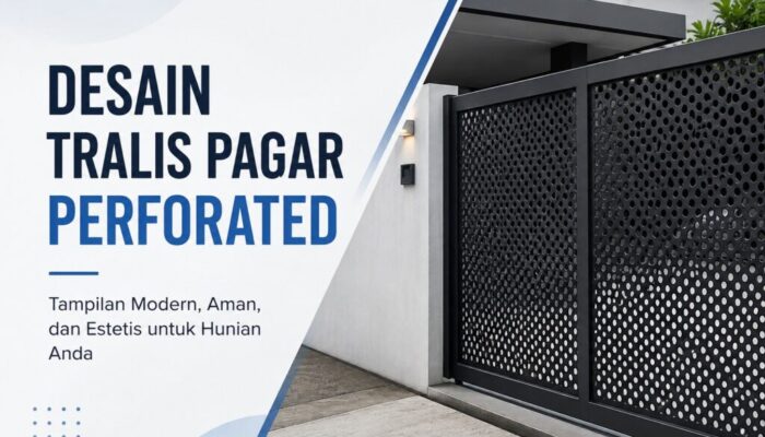 Desain Tralis Pagar Perforated